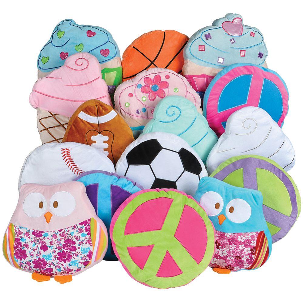 12 Wholesale Plush Pillow Mix 14-19 inch (12 / Cs) image