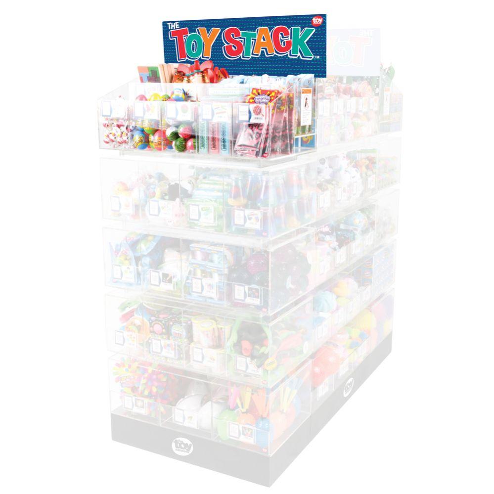 Wholesale The Toy Stack 9 Bin Acrylic Display With Header image