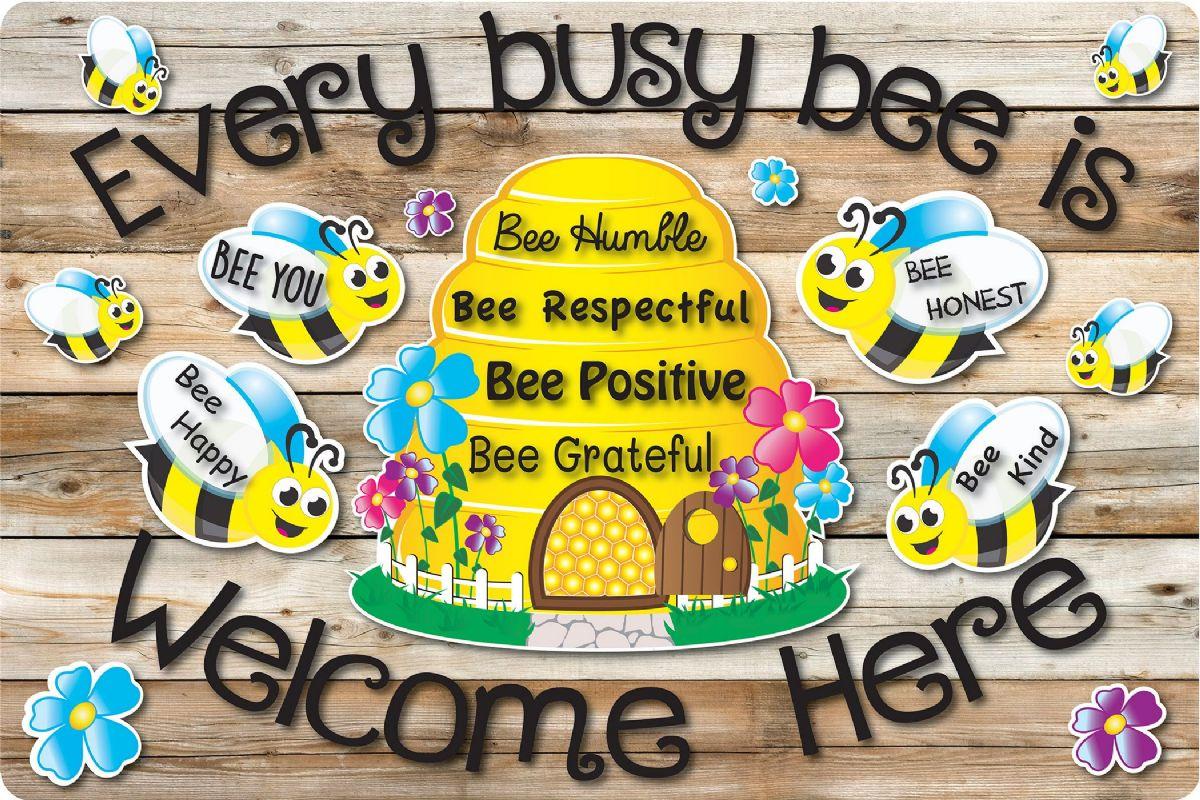 24 Wholesale Computer Mouse Pad, 11.75 inch X 8 inch, Every Busy Bee Is Welcome Here, The Original Fun Mat image