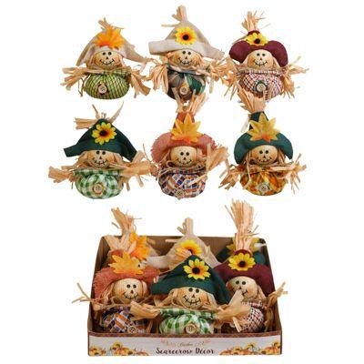 24 Wholesale Scarecrow Table Big Belly Decor 2.5x7in Harvest / Ht 12pc Pdq image