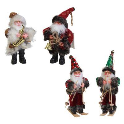 16 Wholesale Santa Ornament/ Table Decor 8/.75-9in 4 Asst Mdf Comply Label / ht image