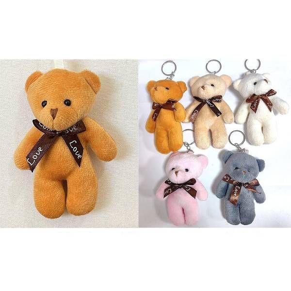48 Wholesale 3 Inch Teddy Bear Keychain image