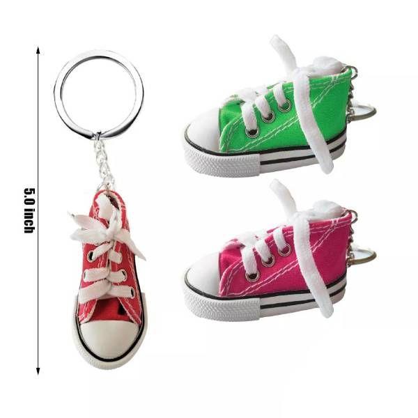 48 Wholesale Sneaker Keychain Solid Color image
