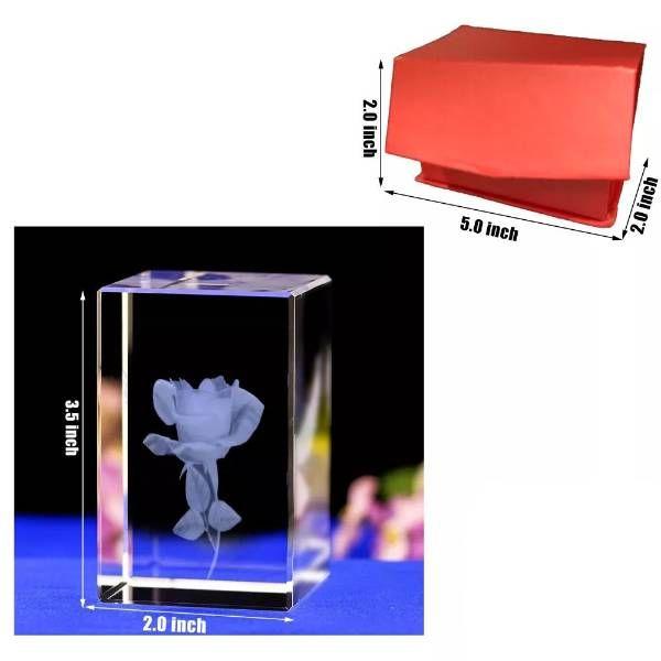 48 Wholesale 3.5 X 2 3d Crystal Flower image