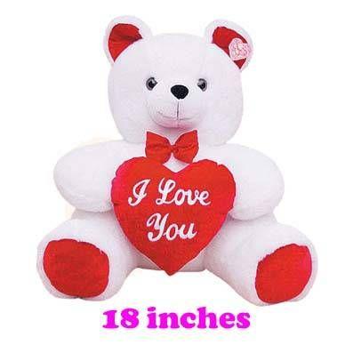 24 Wholesale 20 In White Musical Bear With Light Up Cheeks image