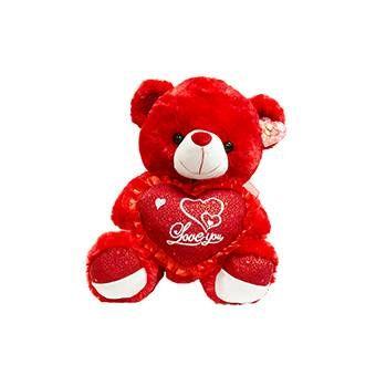 24 Wholesale 15 In Red Bear With I Love You Sound image