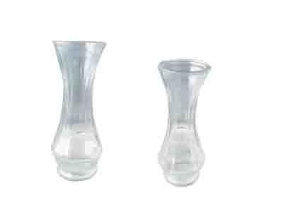 24 Wholesale Glass Flower Vase 3inchdia X 9inchh Clear image
