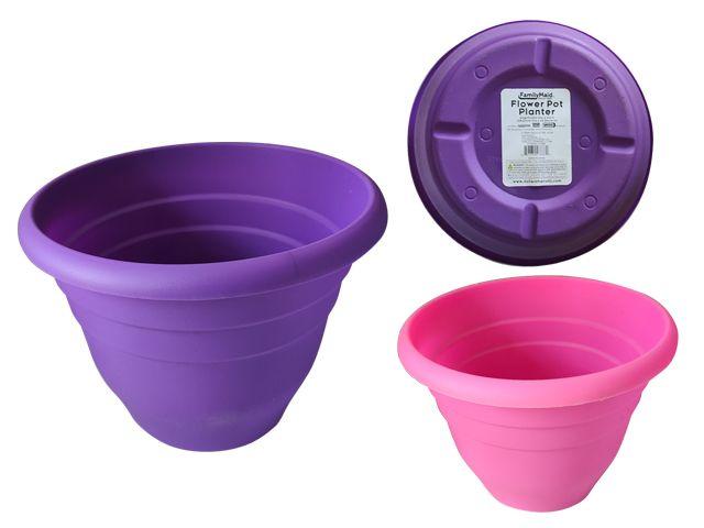 24 Wholesale Flower Pot Planter 11.25inchx 9inchinch H Blue,green Clr image
