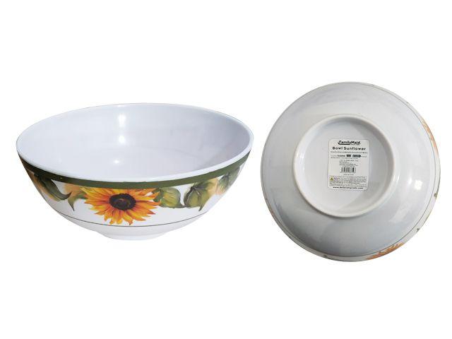 48 Wholesale Mela Bowl 9inch Dia X 3.85inch Sunflower image
