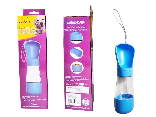24 Wholesale Pet Water Bottle & Snack Cont 10.8oz+5.7oz image