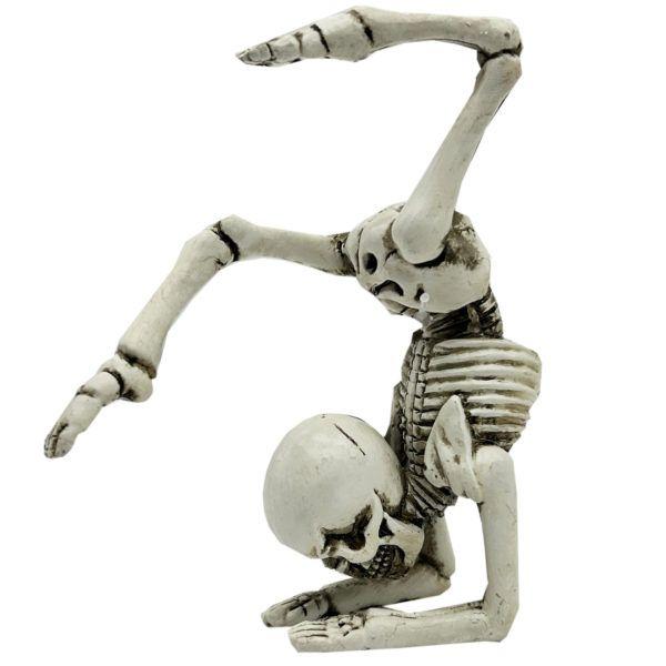 12 Wholesale 4.75inch Yoga Skeleton In Forearm Stand Pose Sculpture image