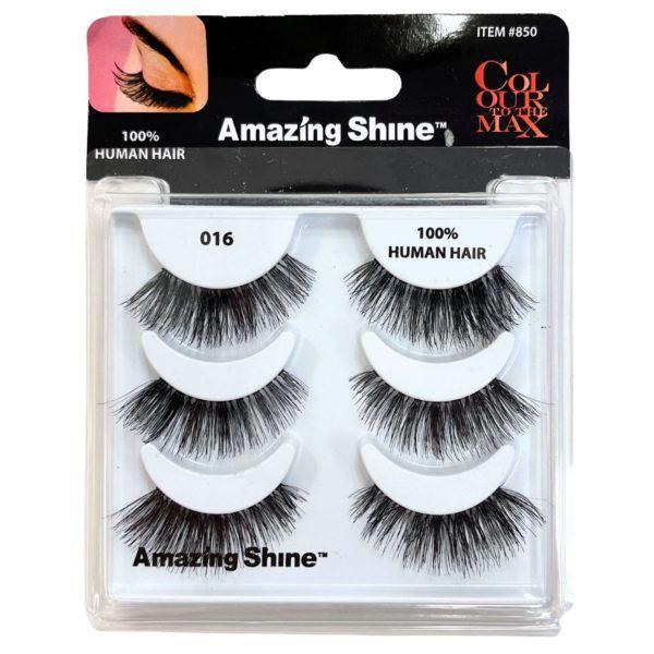 36 Wholesale Amazing Shine Colour To The Max 3 Pair 100% Human Hair Eyelash Set In Style 016 image