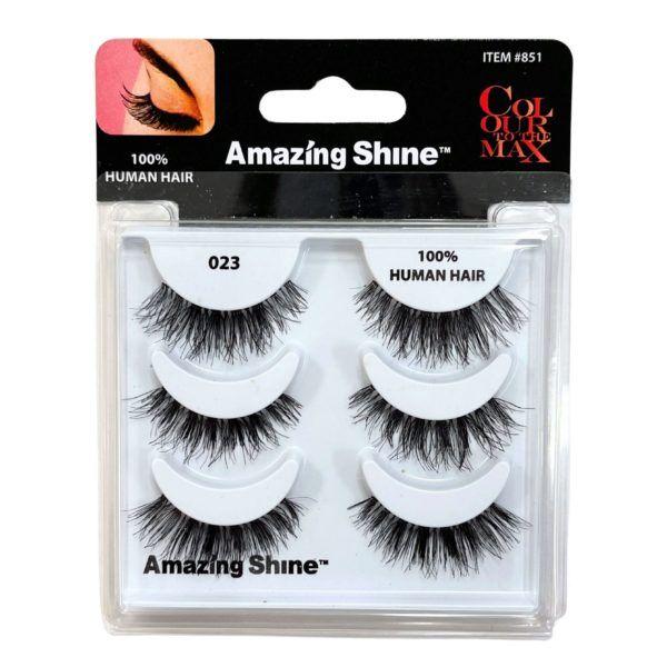 36 Wholesale Amazing Shine Colour To The Max 3 Pair 100% Human Hair Eyelash Set In Style 023 image