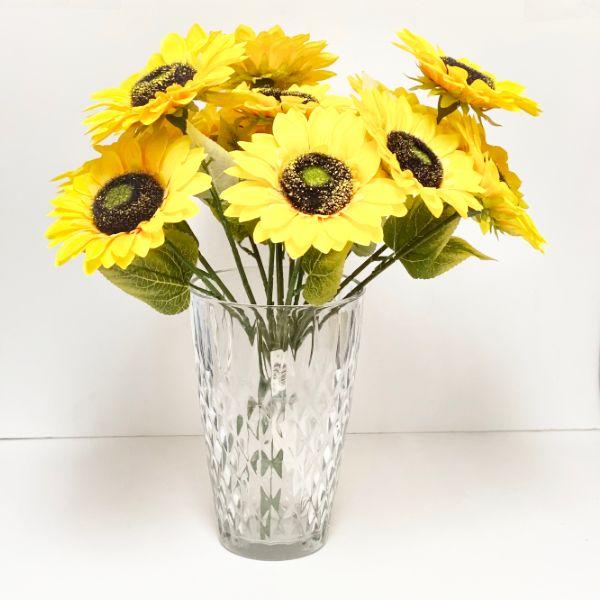 6 Wholesale Sunflower 18inches 5 Stems image