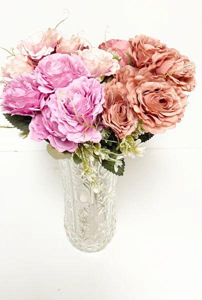 12 Wholesale Flowers Bouquet (assorted Colors) image