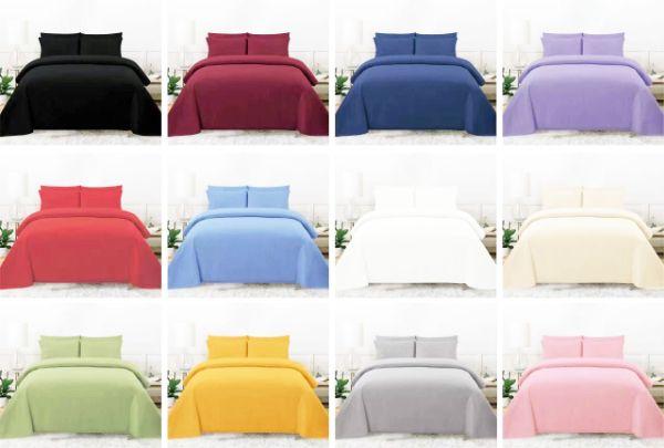 12 Wholesale 6pc Solid Bed Sheet Set 60 X 80 image