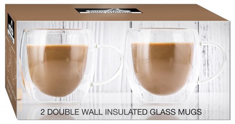 12 Wholesale 2 Pc 8.5 0z Glass Mug Set image
