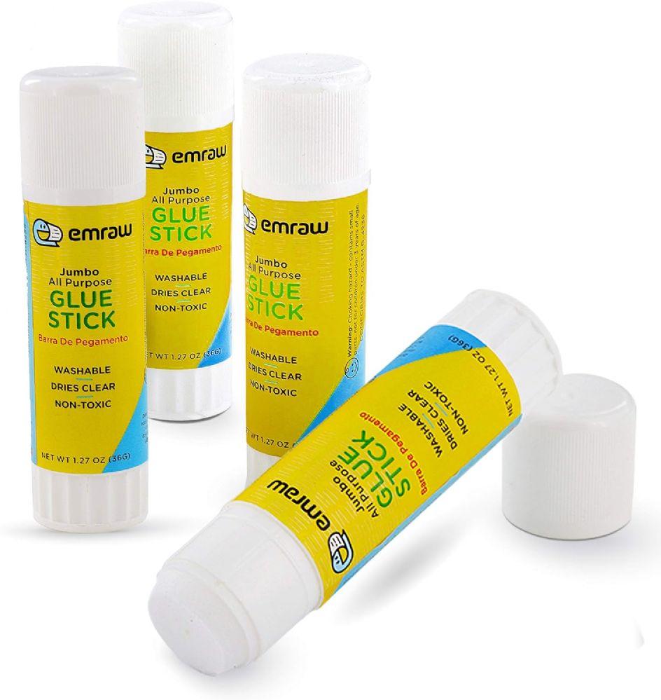 4 Wholesale Jumbo, White Glue Stick 1.27 Oz (36g) (24/count) image