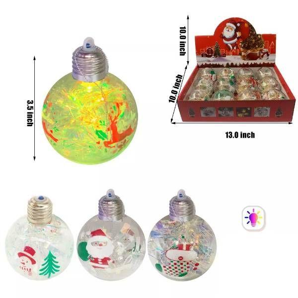 48 Wholesale Christmas Light Up Ornaments image