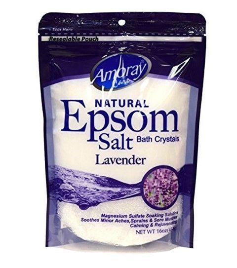 48 Wholesale Epsom Salt Bag 16oz Lavender image
