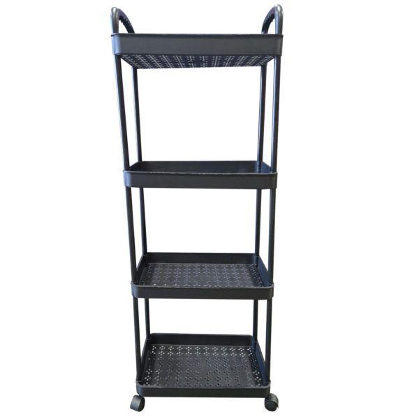 3 Wholesale 4-Tier Rolling Storage And Organization Utility Cart With Wheels And Handles In Assorted Colors image