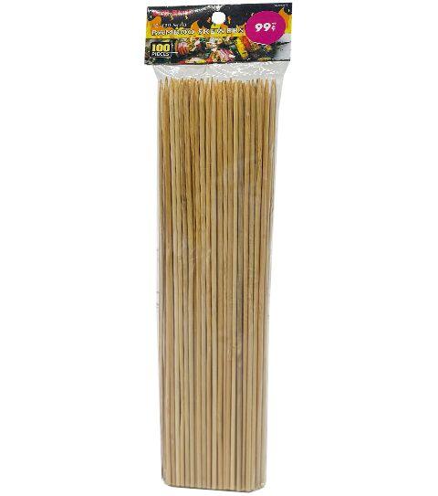 72 Wholesale 100ct Bamboo Skewers 12in image