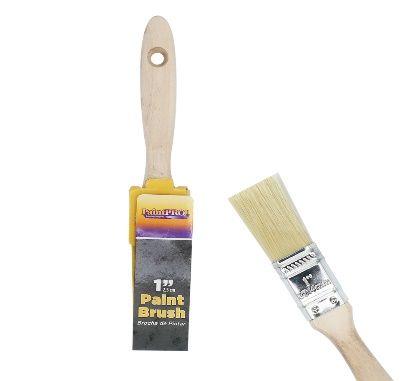 144 Wholesale Paint Pro Wooden Handle Paint Brush 1in image