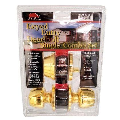 12 Wholesale Ryno Deadbolt Combo Set image