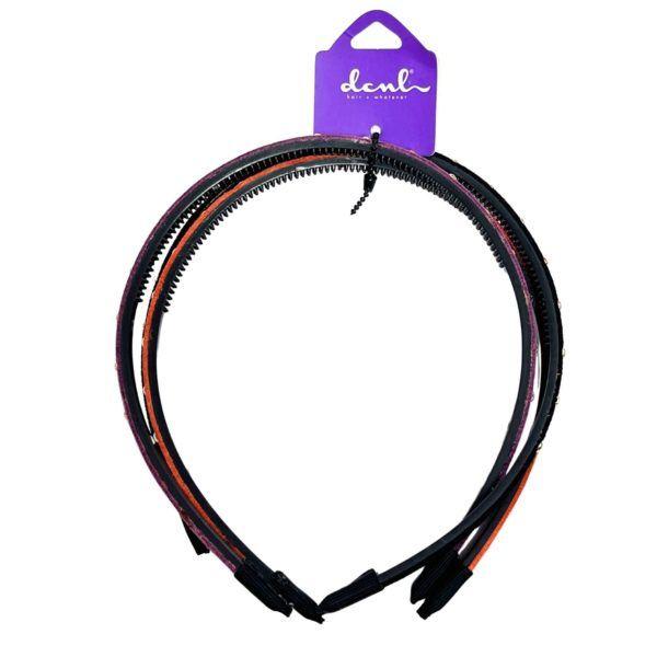 48 Wholesale Dcnl 3 Count Studded Headbands image