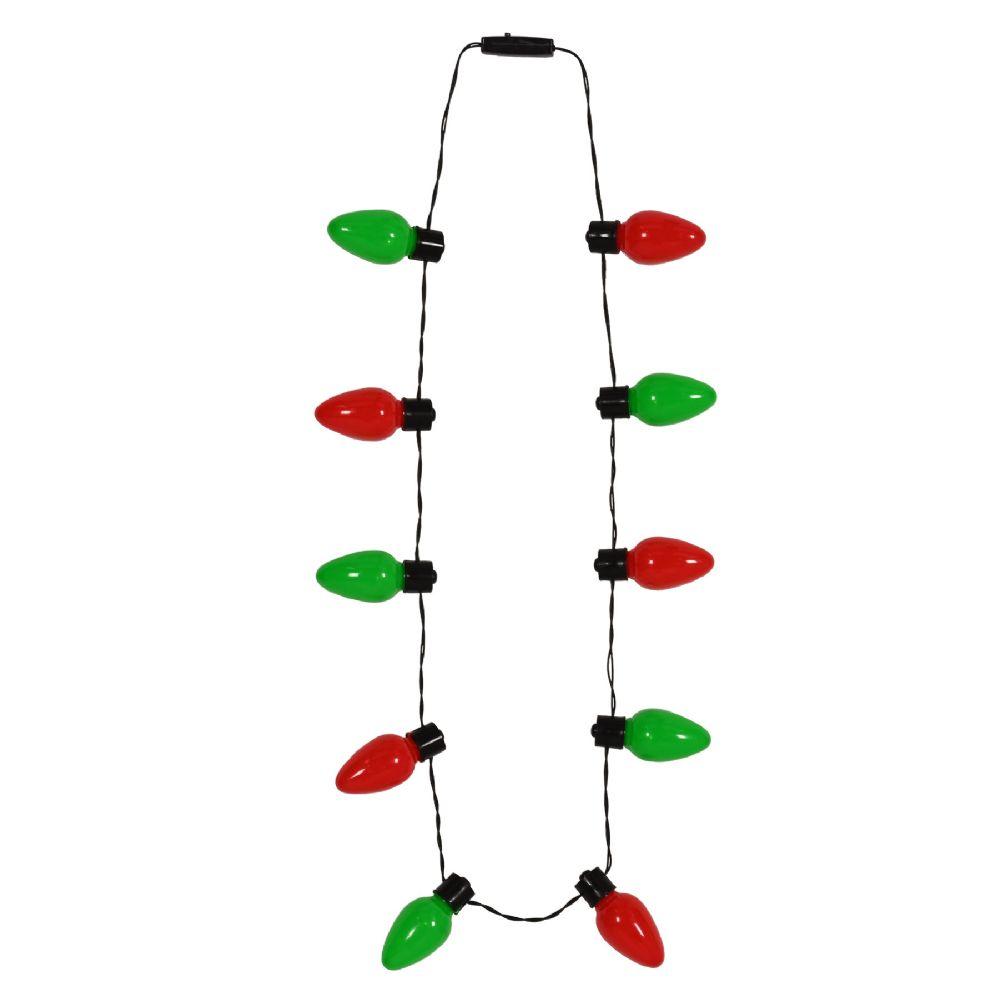 12 Wholesale LighT-Up Christmas Light Bulb Necklace image