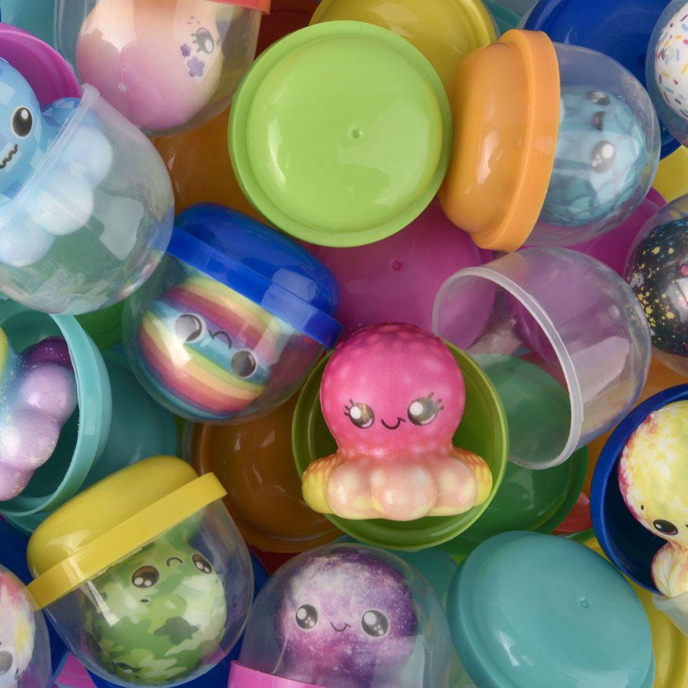 250 Wholesale 2-inch Micro Squish Octopus Assortment In 2-inch Capsule image