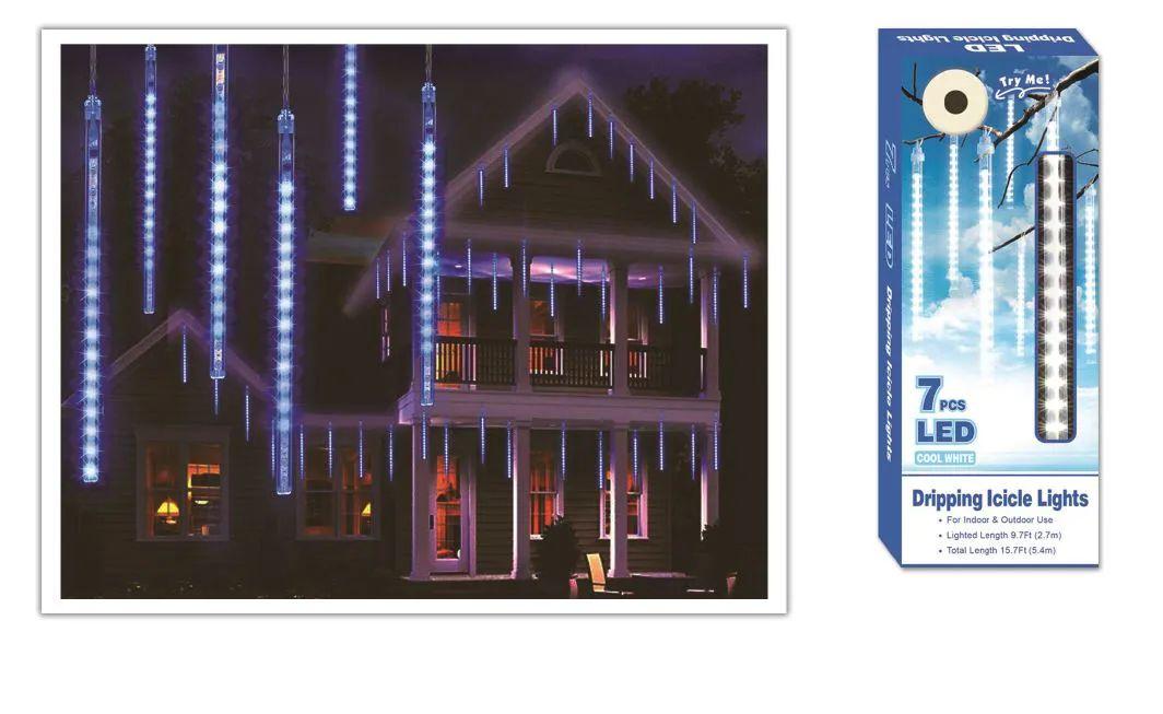 12 Wholesale 7-Led Dripping Icicle Lights 15.7ft image