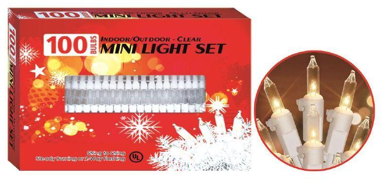 24 Wholesale 100 Led Warm Bulb White Case Mini Christmas Lights image