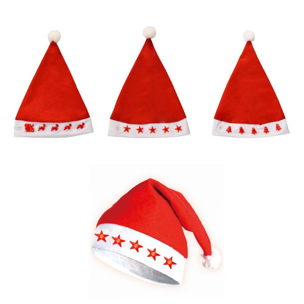 72 Wholesale 72 Christmas Led Hat 3 Designs image