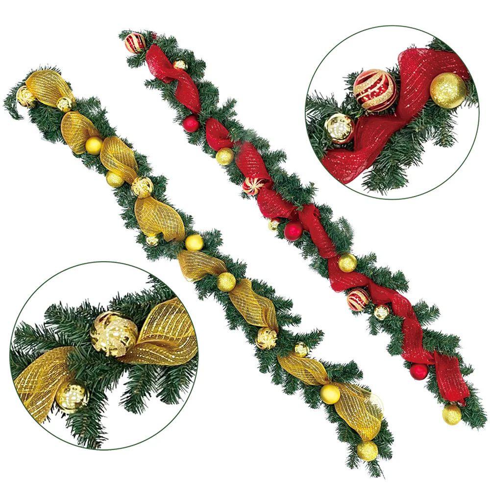 12 Wholesale Christmas Garland Gold And Red image