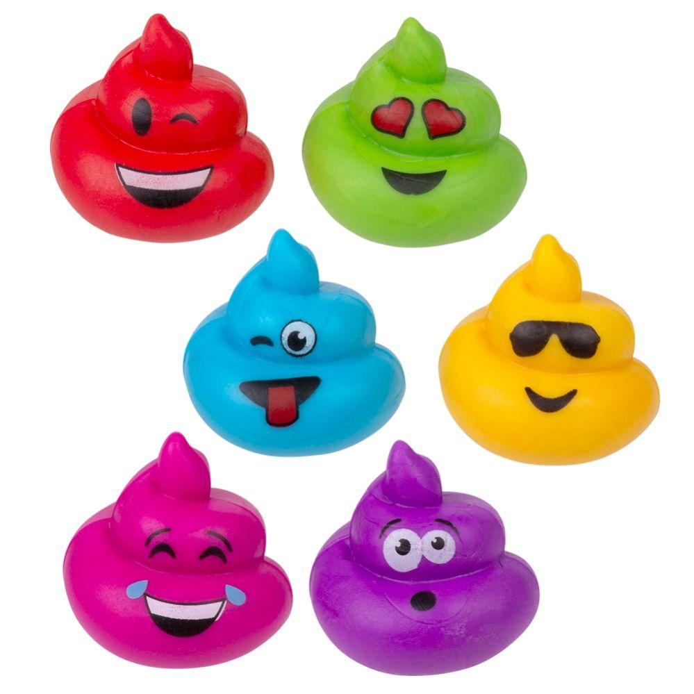 2000 Wholesale T21 1.1" Mini Poop Squeezy Figurines 100ct image