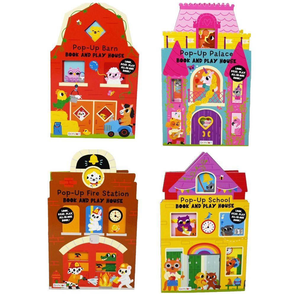 12 Wholesale FolD-Out Book With PoP-Ups 4-Asst image