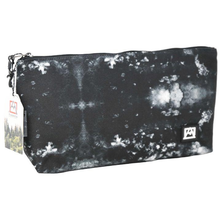 40 Wholesale Monochrome Cloud Print Rectangular Zip Pouch image