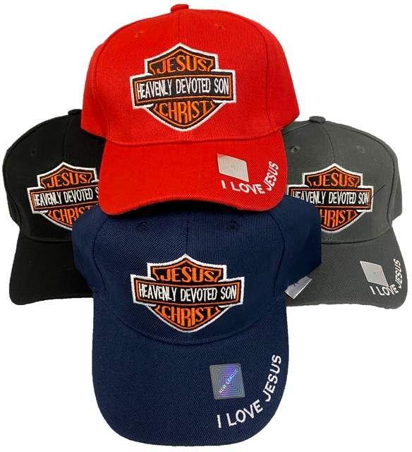 12 Wholesale "heavenly Devoted Son" Jesus Christ Baseball Caps/hats image