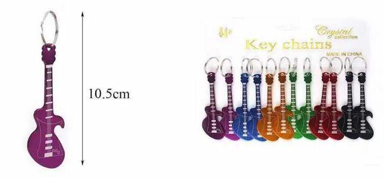 12 Wholesale GuitaR-Shaped Keychains image