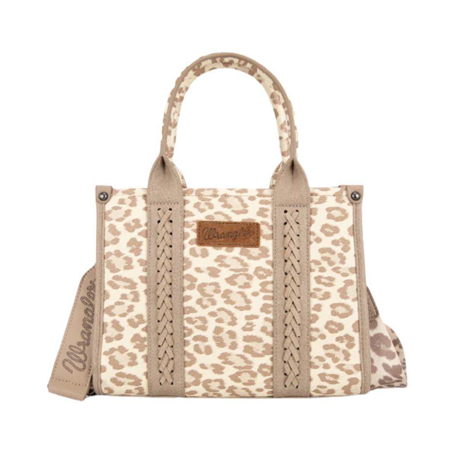 12 Wholesale Wrangler Leopard Print Concealed Carry Tote Bag image