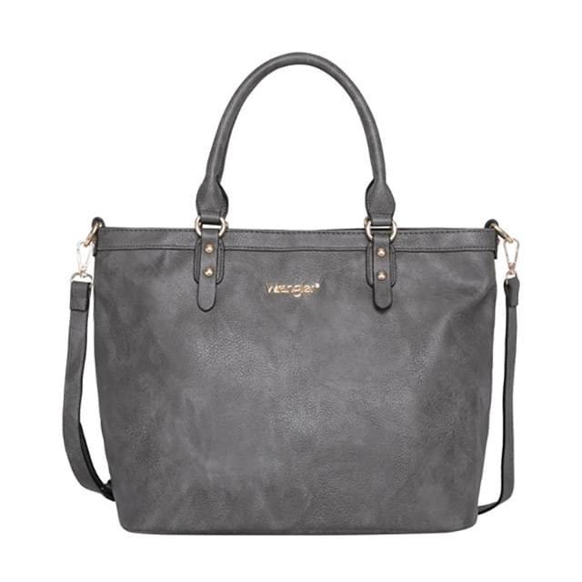12 Wholesale Montana West Women's Large Tote Bag With Adjustable Strap - Gray image