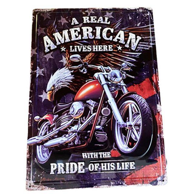 10 Wholesale Retro Metal Tin Sign Wall Poster (real American) image