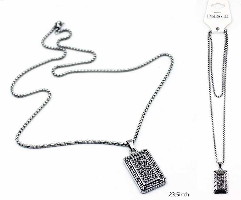 12 Wholesale Stainless Steel Necklace Scorpion image