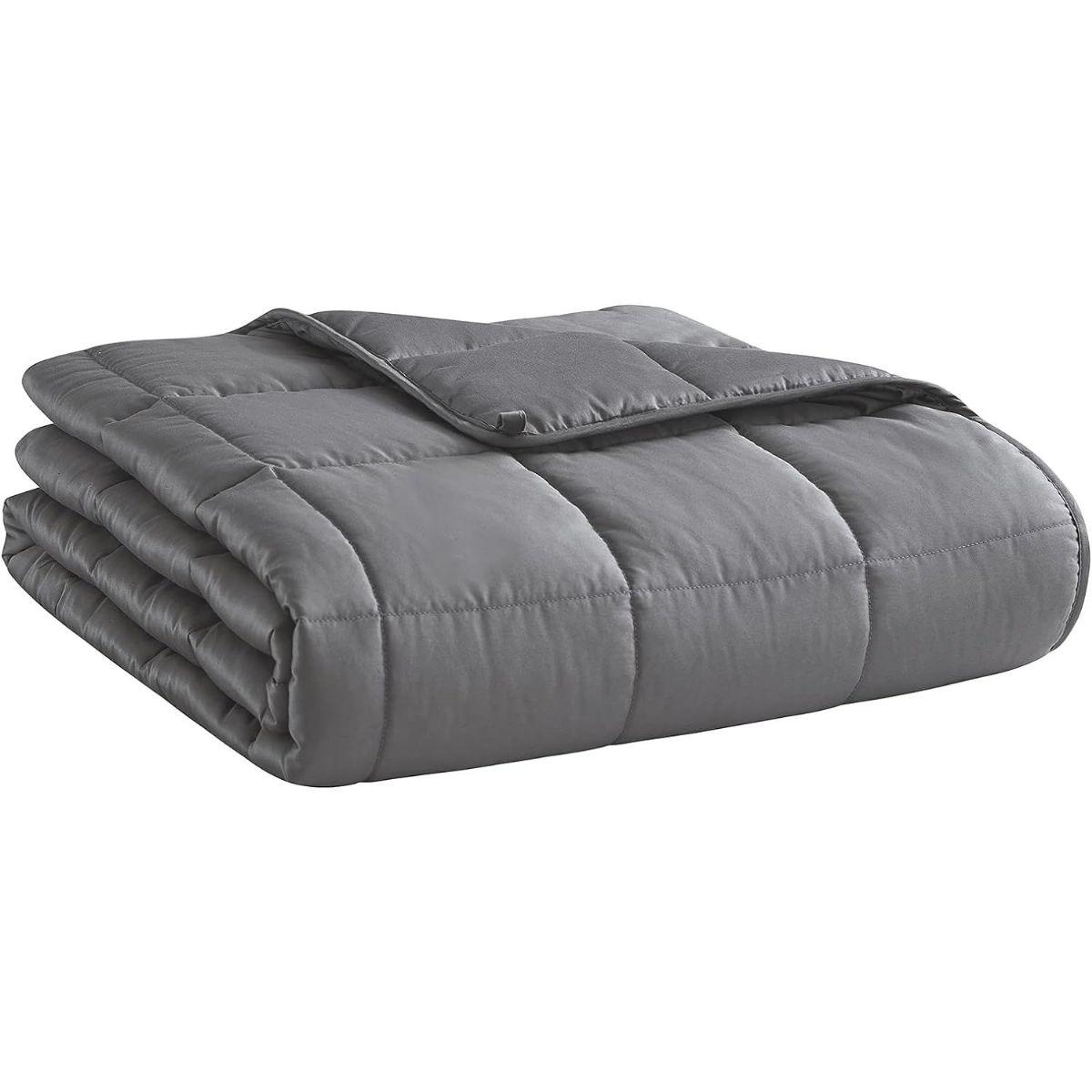 2 Wholesale 60-inch x 80-inch 20lb Grey Full Size Weighted Blanket image
