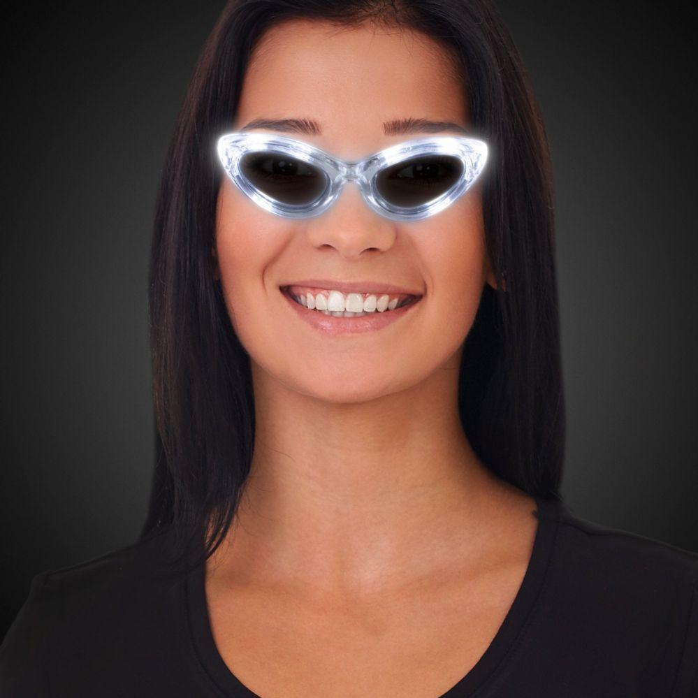 36 Wholesale Led White Sunglasses image