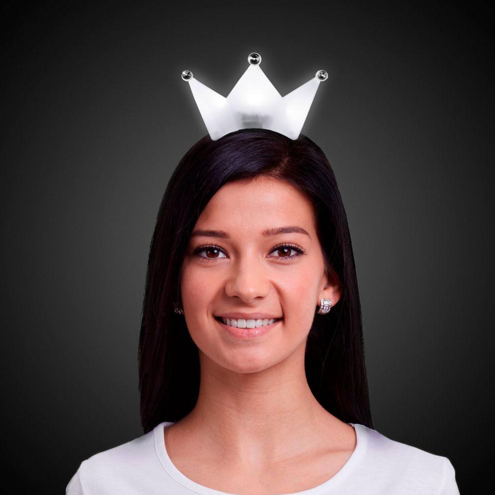 36 Wholesale White Led Crown Headband image