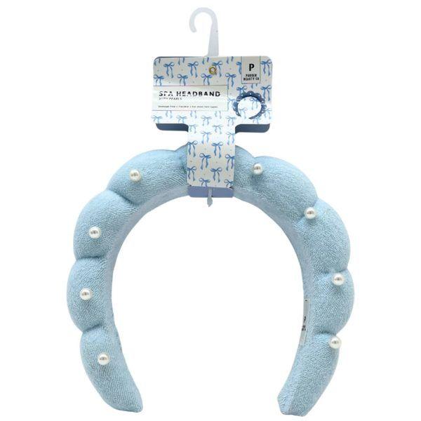 18 Wholesale Parker Beauty Co Spa Headband With Pearls In Assorted Colors image