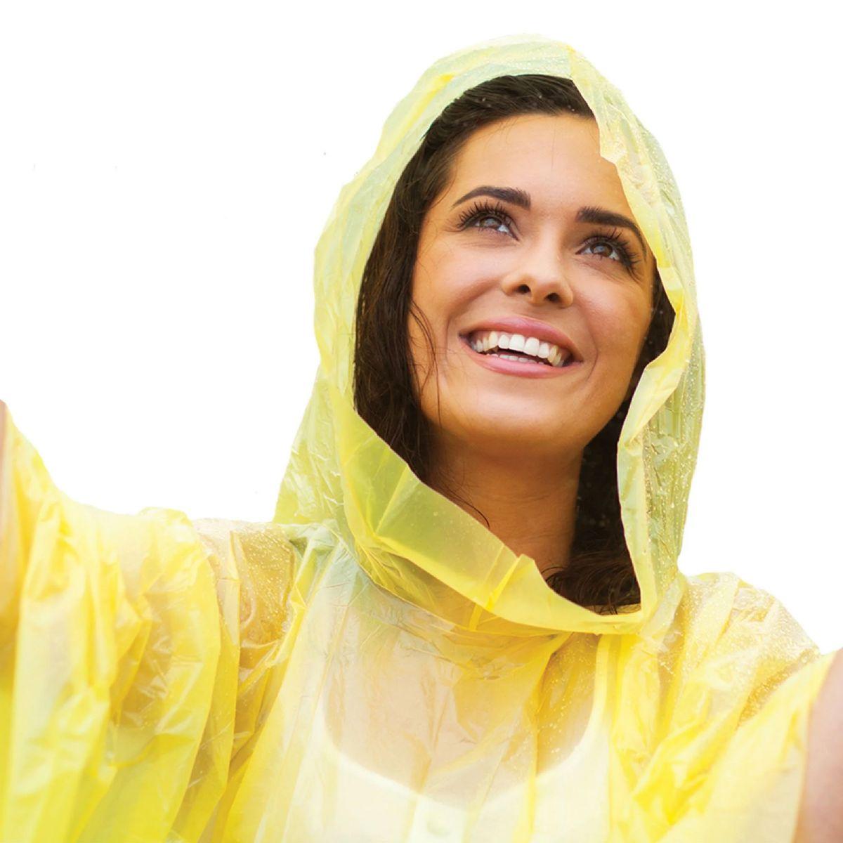 96 Wholesale Economy Rain Ponchos 52in X 80in image