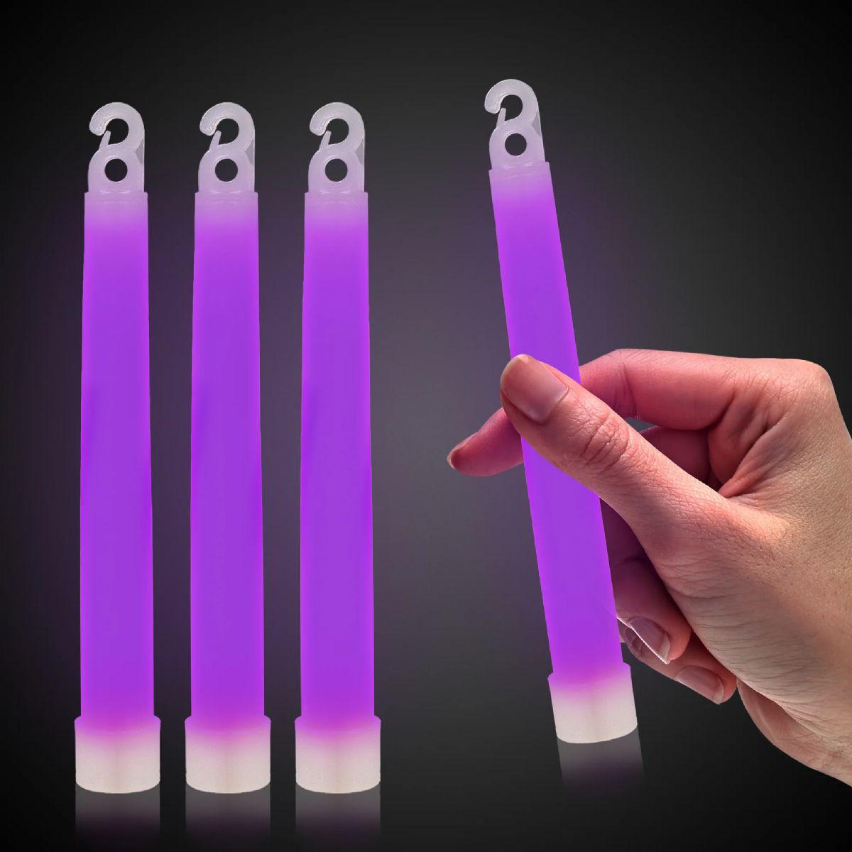 125 Wholesale Purple 6" Premium Glow Sticks image